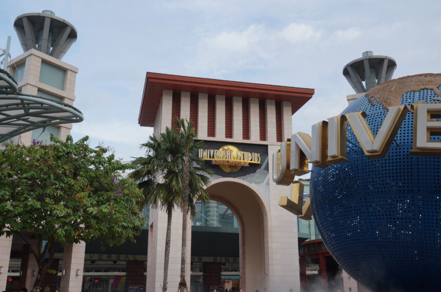 Over de plas – Universal Studios Singapore